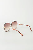 Rose Gold-Rimmed Sunglasses