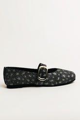 Embellised Mary Jane Flats