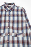 Check Button-Down Crop Shirt