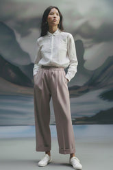 Embroideried Button-Down Shirt