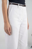 Sheer Blend Wide Leg Trousers