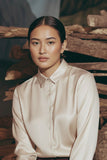 Shimmering Button-Down Shirt