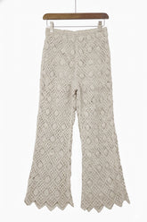 Crochet Wide-Leg Trousers