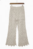 Crochet Wide-Leg Trousers