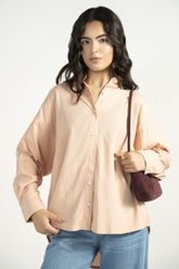 Peach Hue Stripe Shirt