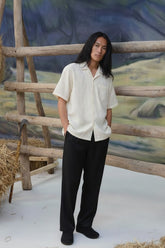 Resort Collar Jacquard Shirt