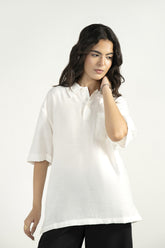 Polo-Style Collar Shirt