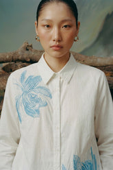 Embroideried Button-Down Shirt
