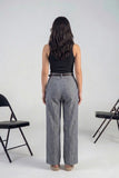 Sheer Blend Wide Leg Trousers