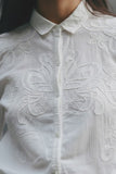 Embroideried Button-Down Shirt