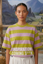 Stripe With Graphic T-shirt