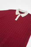 Cable-Knit Polo