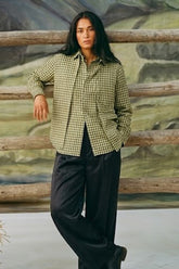 Double Layer Check Shirt