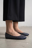 Rhinestone-Embellished Ballet Flat