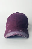 Burgundy Faded Cap