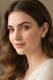 Two-Way Heart Stud Earrings - GO