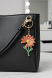 Rhinestone Daisy Flower Bag Charm