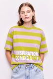 Stripe With Graphic T-shirt