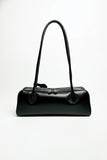 Faux Leather Baguette Shoulder Bag