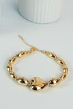 Heart & Oval Bead Bracelet - GO
