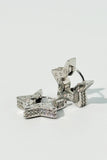 Rhinestone Star Huggie Earrings
