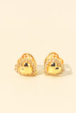 Two-Way Heart Stud Earrings - GO