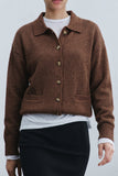 Polo Collar Cardigan
