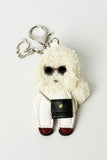 Plush White Poodle Bag Charm