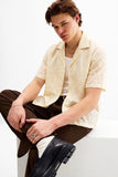 Resort Collar Jacquard Shirt