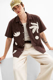 Men Resort Collar Shirt With Appliques