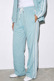 Wide-Leg Track Pants
