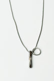 Men's Minimalist Bar And Ring Necklace