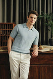 Ribbed Knit Polo