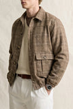 Wool Check Bomber Jacket