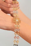 Three-Color Flower Chain Bracelet - GO