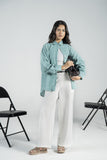 Embroidered Grid Pattren Shirt