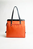Orange Nylon Tote Bag