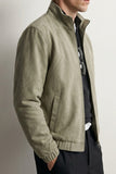 Suede Bomber Jacket