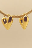 Chunky Heart Hoop Earrings