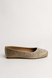 Rhinestone-Embellished Ballet Flats