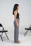Sheer Blend Wide Leg Trousers