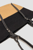 Two-Toned Woven Tote Bag