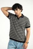 Premium Knitted Stripe Polo