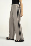 Side Tape Wide-Leg Trousers