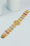 Three-Color Flower Chain Bracelet - GO