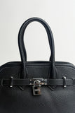 Black Textured HandBag