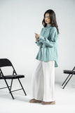 Embroidered Grid Pattren Shirt