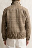 Wool Check Bomber Jacket