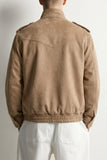Suede Bomber Jacket
