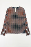 Crewneck Blouse Printed